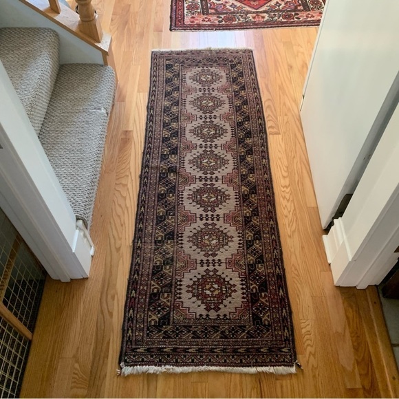 Vintage Hand-Knotted Runner Carpet (6’ x 2’) - Picture 2 of 7